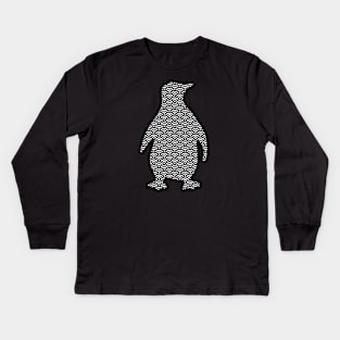 penguin pattern Kids Long Sleeve T-Shirt